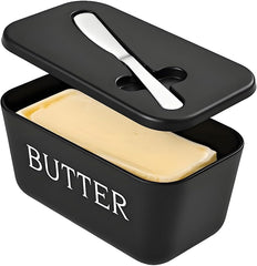 Butter Dish with Knife – Large BPA-Free Butter Keeper Container for Countertop