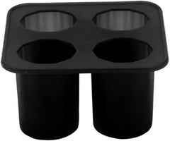 Silicone Shot Glass Ice Mold Tray – Makes 4 Ice Shot Glasses | BPA-Free, Dishwasher Safe | For Whiskey, Cocktails & Jello Shots