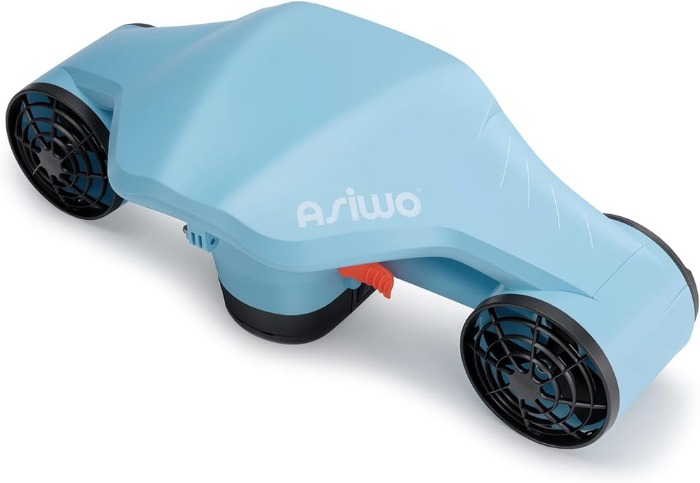 Asiwo Manta 2 dual motor underwater sea scooter with action camera mount for diving and snorkeling