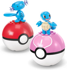 MEGA Pokémon Building Toy Set — Water-Type Trainer Team, 79 Pieces for Kids