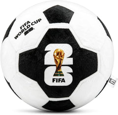 FIFA World Cup 2026 Soccer Ball Plush Pillow – Officially Licensed | 30cm Soft Stuffed Toy with Trophy & Country Flag Design