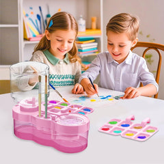 Upgraded Paint Brush Cleaner Cup | Water Circulation Rinser for Artists