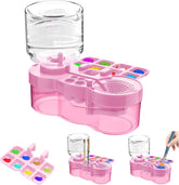 Upgraded paint brush cleaner cup with water circulation rinser for acrylic and watercolor artists