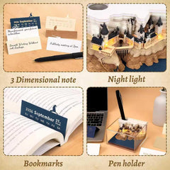 3D Memo Pad Calendar 2026 – Magic Castle DIY Tear-Away Art
