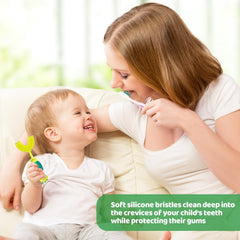 U-Shaped Kids Toothbrush Ages 2-7 - Soft Silicone 360° Toddler Toothbrush for Sensitive Gums, Training