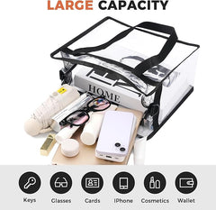 Clear Stadium Bag 12x6x12 – NFL & Concert Approved Clear Tote Bag for Women