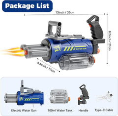 Electric Water Gun with LED Lights – Automatic Long Range Squirt Gun