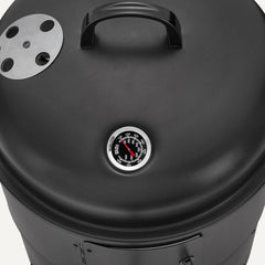 Vertical Charcoal Smoker – 2-Layer BBQ Smoker Grill with Thermometer