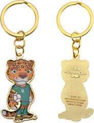 FIFA World Cup 2026 Mascot Keychain - Zayu the Jaguar Enamel Keyring, Soccer Fan Collectible