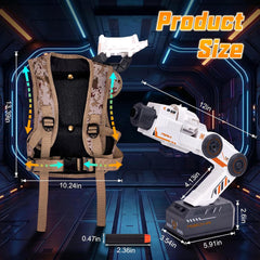 Motion Tracking Robot Arm Foam Blaster — Look-to-Aim STEM Toy for Kids 8+