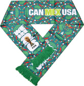 Mexico Flag Soccer Scarf – Soft Lightweight Football Fan Scarf for Men & Women, World Cup Match Day Gift