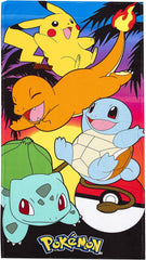 Soft cotton blend beach towel, 30 by 60 inches, with a fun design for kids and fans