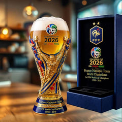 2026 World Cup Champion Glass Cup | Football Fan Drinkware