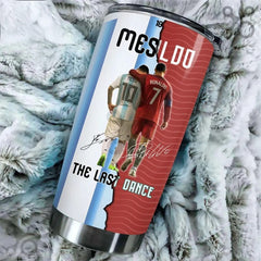 GOAT 40oz Soccer Tumbler with Handle - Football Legend Insulated Travel Mug for Soccer Fans