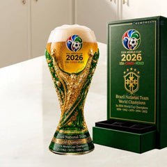 2026 World Cup Champion Glass Cup | Football Fan Drinkware