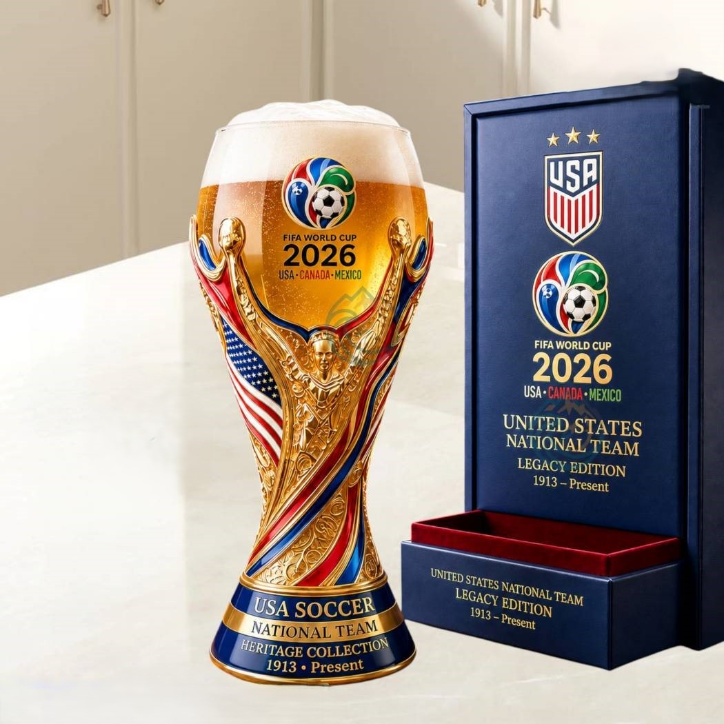 2026 World Cup Champion Glass Cup | Football Fan Drinkware