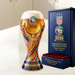 2026 World Cup Champion Glass Cup | Football Fan Drinkware