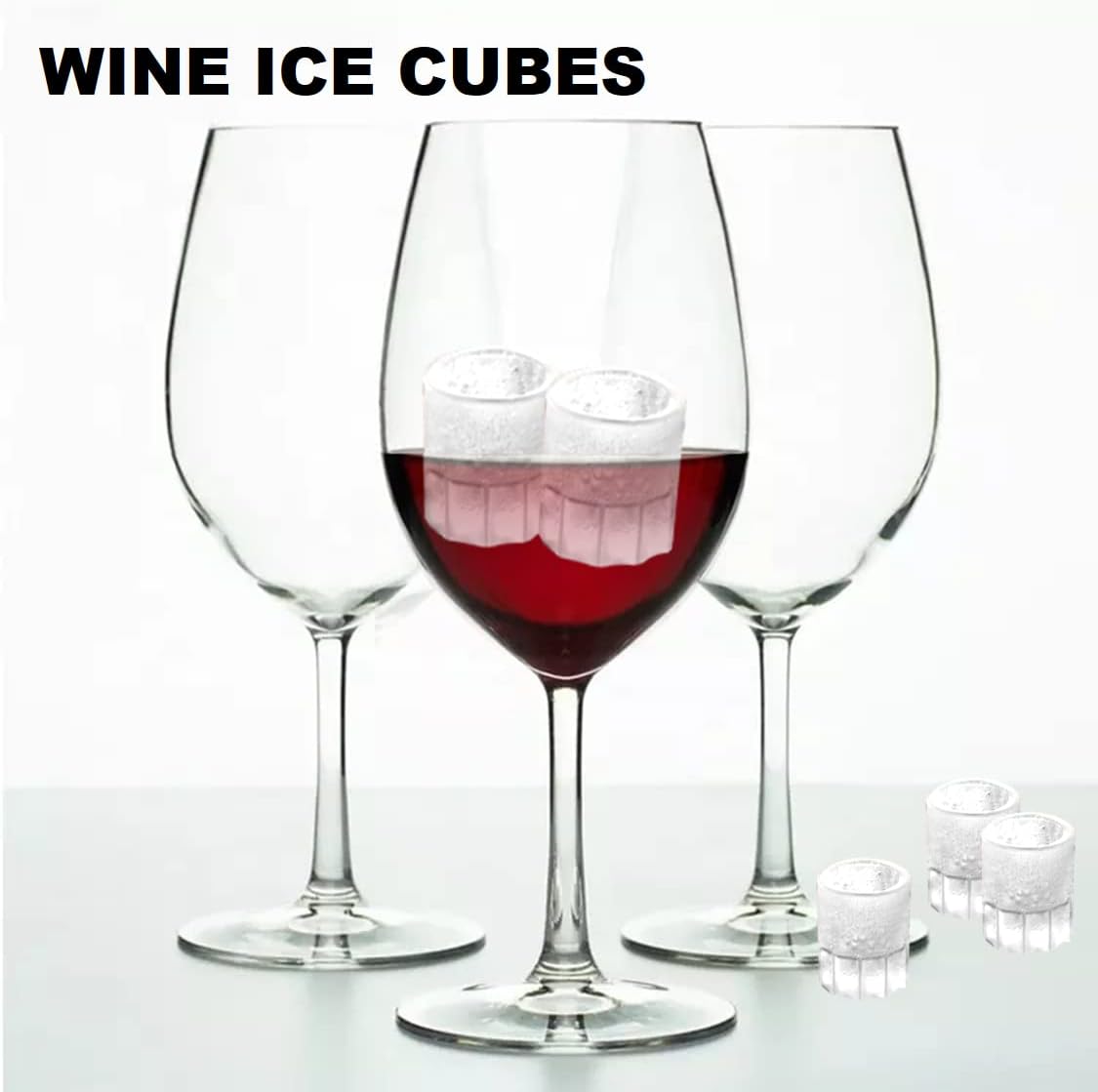 Silicone Shot Glass Ice Mold Tray – Makes 4 Ice Shot Glasses | BPA-Free, Dishwasher Safe | For Whiskey, Cocktails & Jello Shots