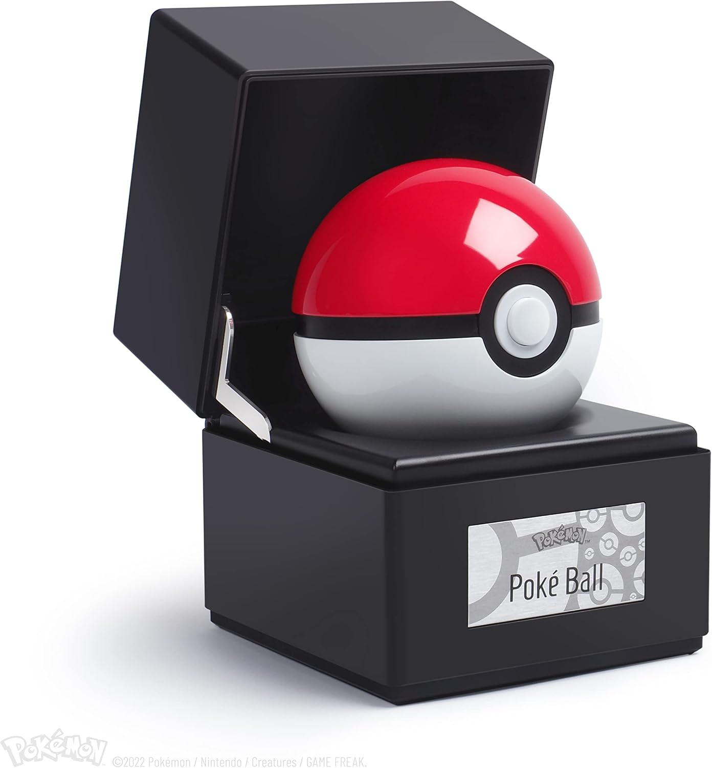 The Wand Company Original Poké Ball — Die-Cast Electronic Replica with Light-Up Display Case