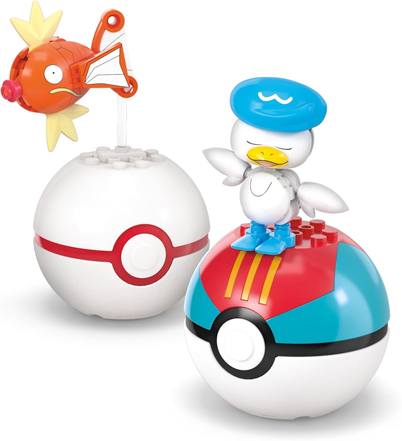 MEGA Pokémon Building Toy Set — Water-Type Trainer Team, 79 Pieces for Kids