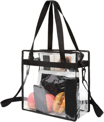 Clear Stadium Bag 12x6x12 – NFL & Concert Approved Clear Tote Bag for Women