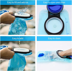 Mdvora Hydration Bladder 1.5L-3L - Large Opening Water Reservoir Bag for Cycling, Hiking & Camping