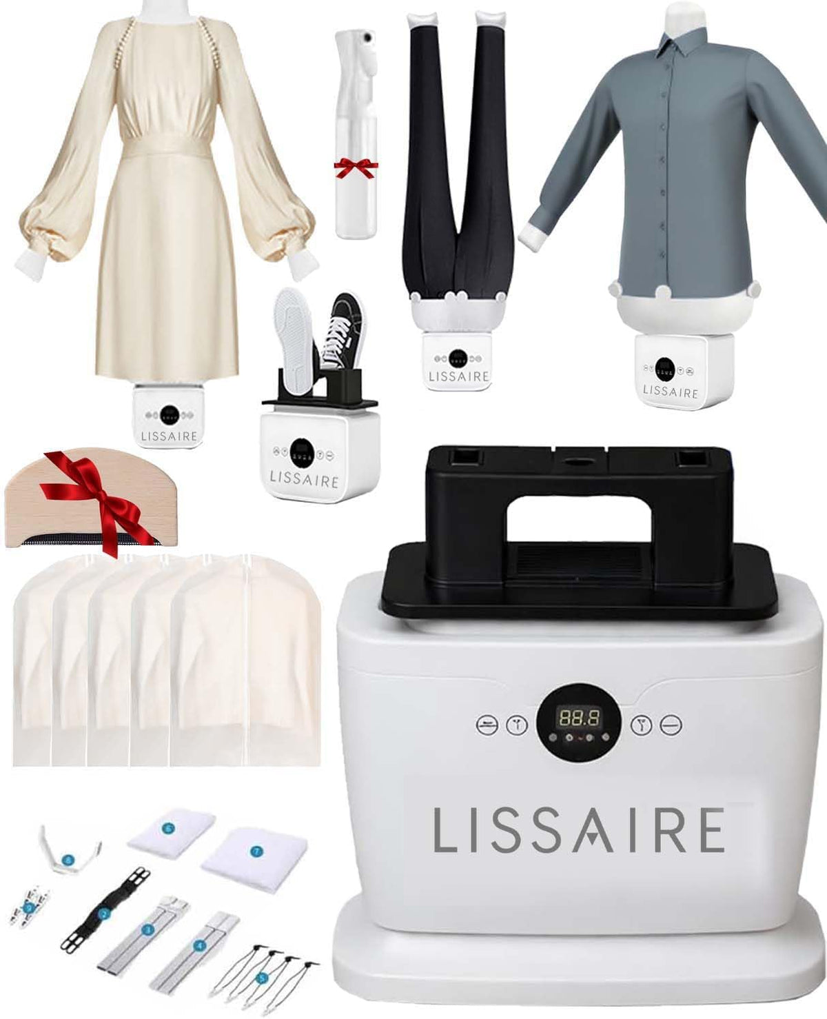 Automatic smart ironing machine and clothes steamer combo for home use