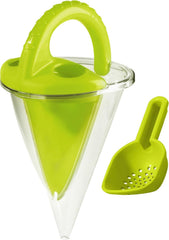 HABA Spilling Funnel XXL with sifting shovel — kids sand and water outdoor toy for ages 3 and up