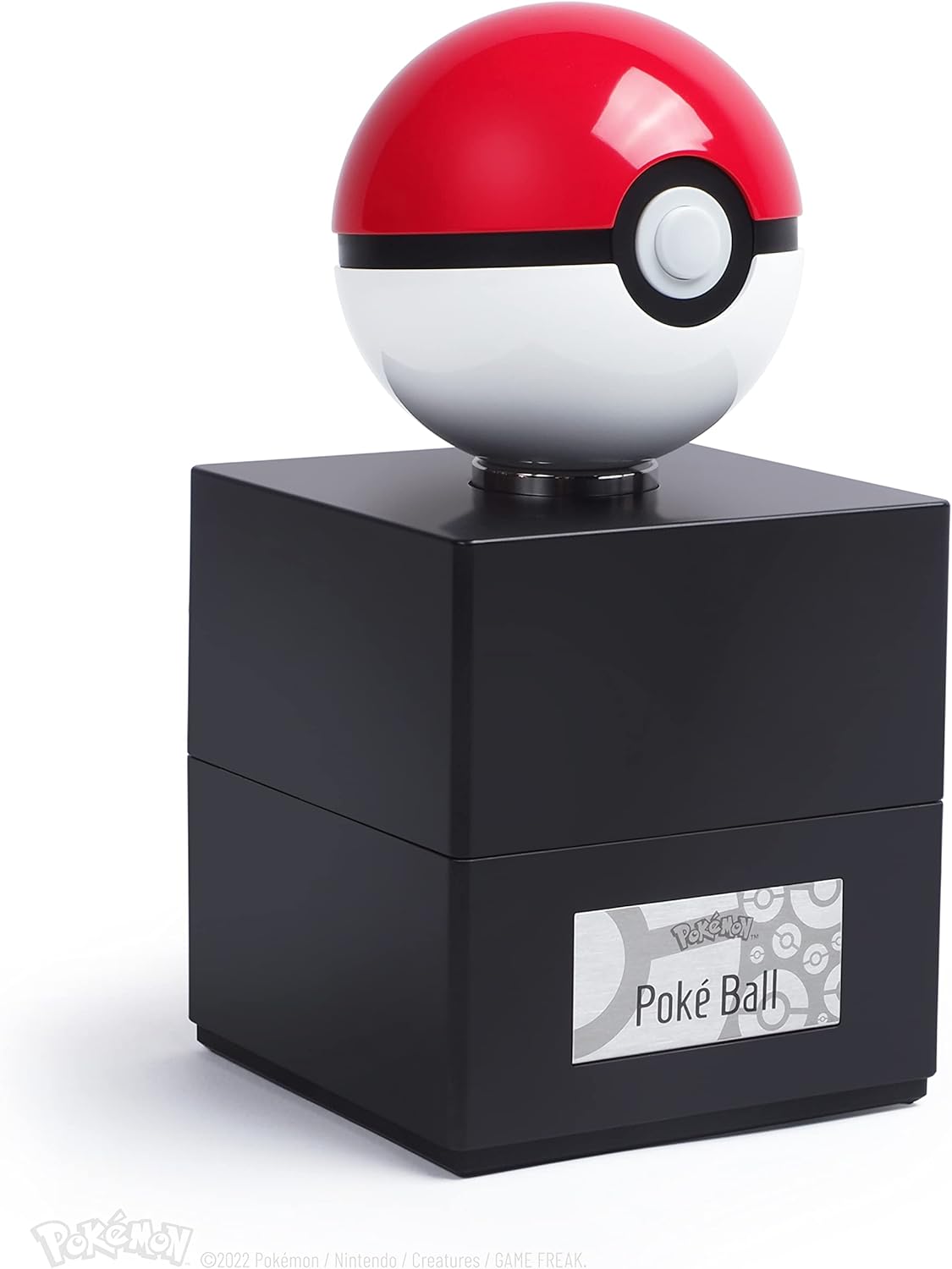 The Wand Company Original Poké Ball — Die-Cast Electronic Replica with Light-Up Display Case
