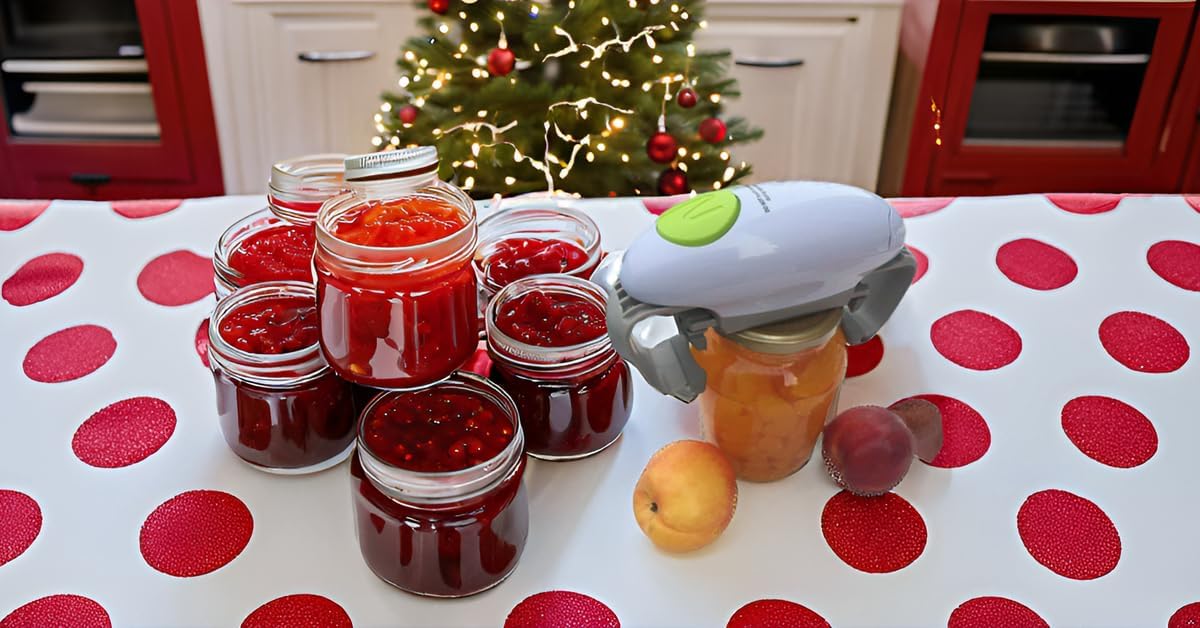 Electric Jar Opener – Automatic One-Touch Lid Opener for Seniors & Arthritis | Fits Almost All Lid Sizes (White)