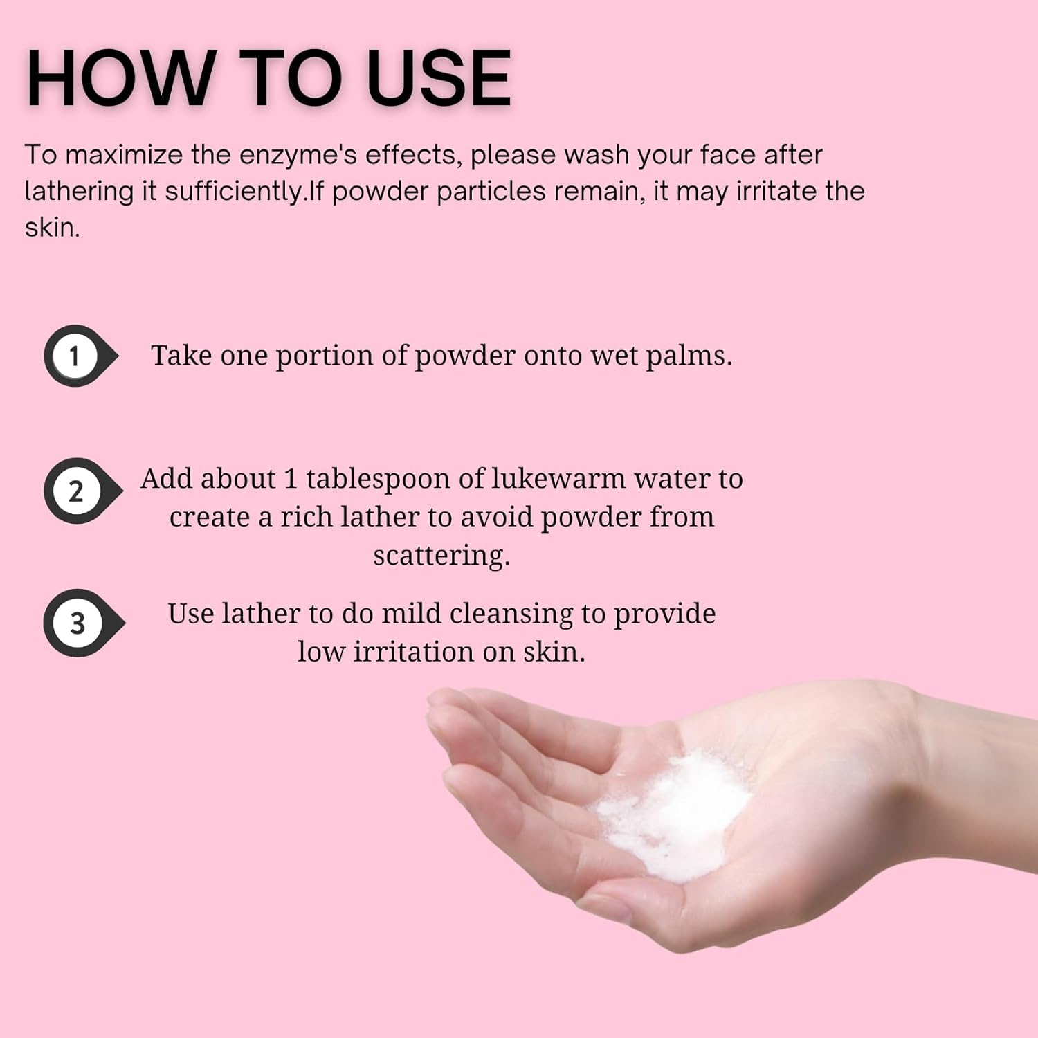 Japanese Enzyme Powder Face Wash - Gentle Exfoliating Cleanser for Smooth, Bright Skin - 32 Travel-Friendly Pods (Pink Edition)