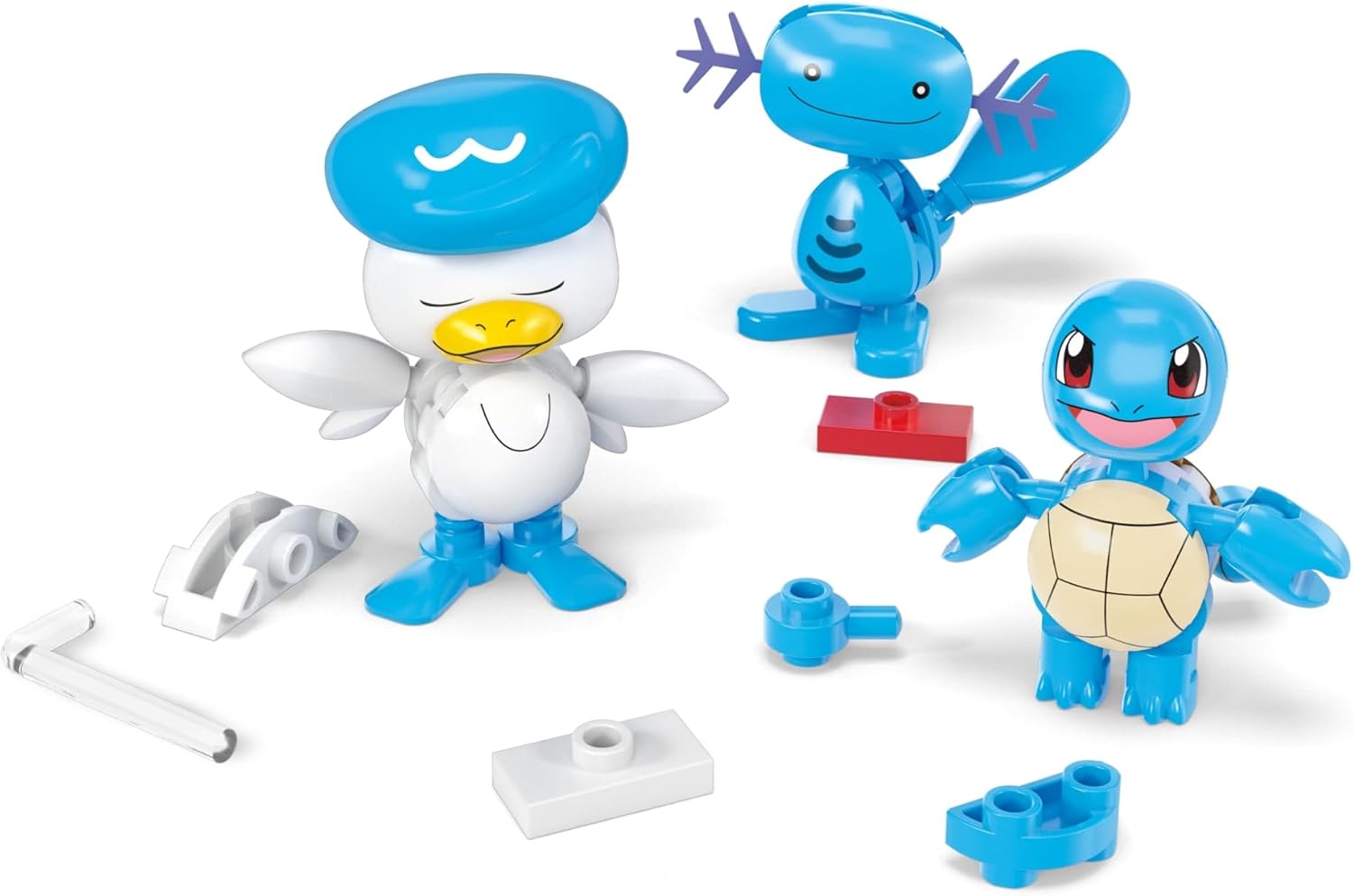 MEGA Pokémon Building Toy Set — Water-Type Trainer Team, 79 Pieces for Kids