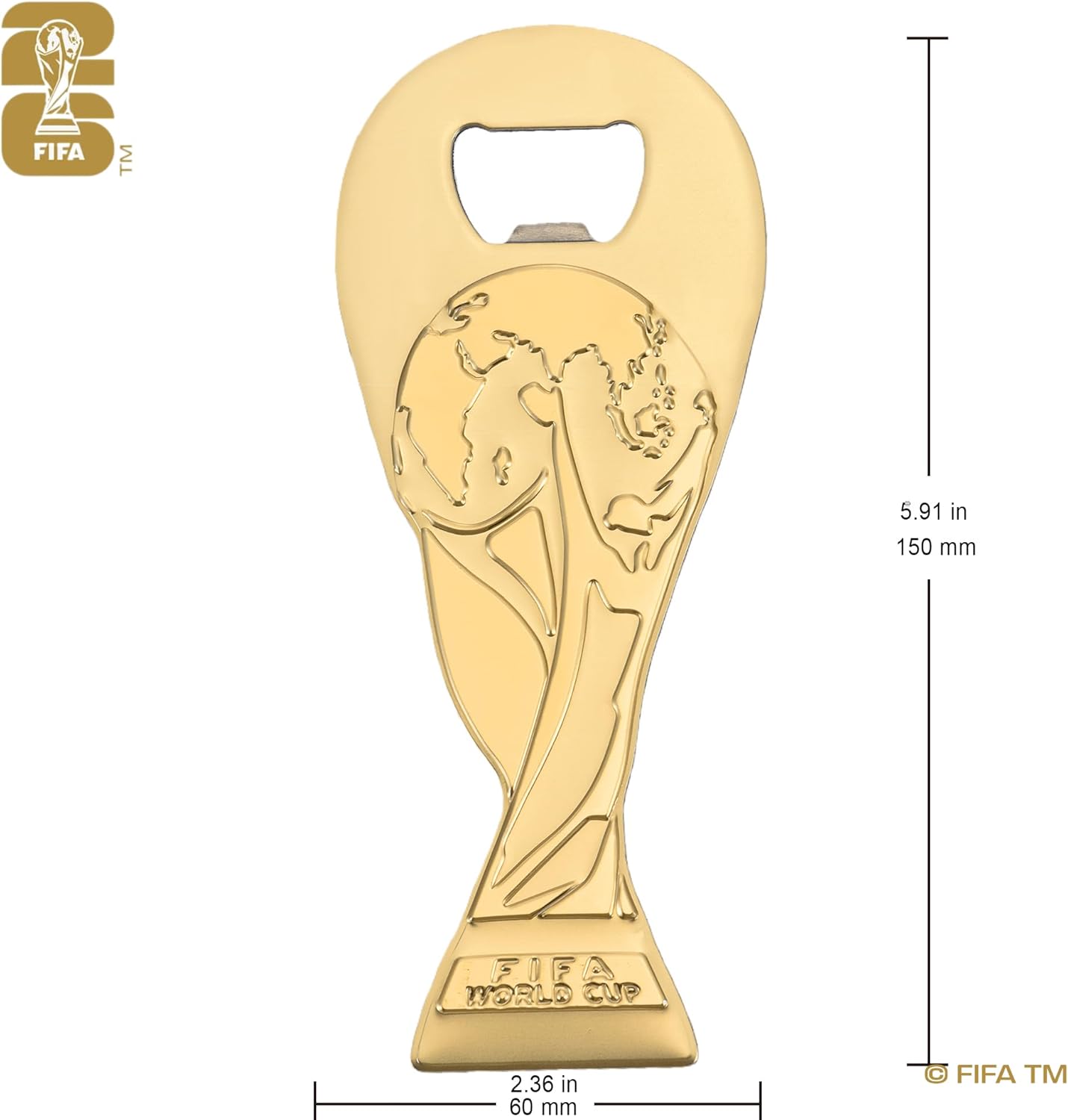 World Cup 2026 Soccer Trophy Beer Glass & Bottle Opener Gift Set – Football Fan Collectible