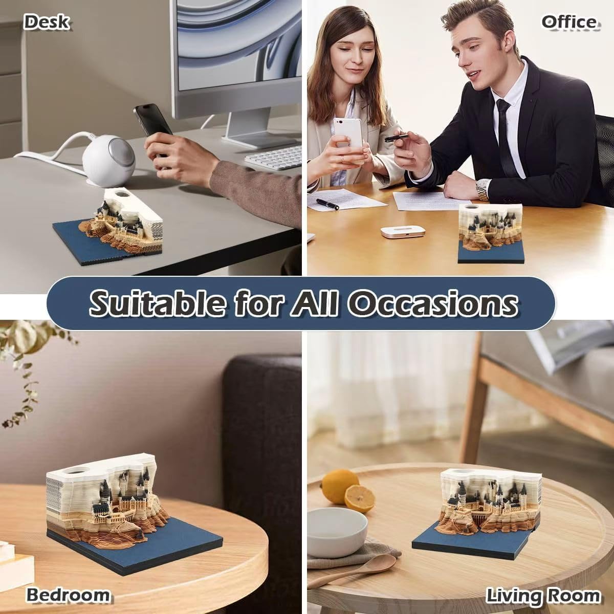 3D Memo Pad Calendar 2026 – Magic Castle DIY Tear-Away Art