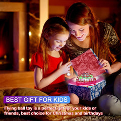 Flying Orb Ball Toy - 2026 Magic Hover Ball with LED Light, 360° Rotating Boomerang Toy for Kids & Adults