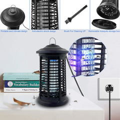 15W Electric Bug Zapper Outdoor & Indoor – 4200V UV Light Mosquito Killer Lamp | 1000 Sq Ft Coverage