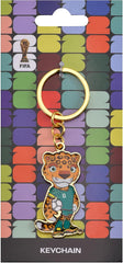 FIFA World Cup 2026 Mascot Keychain - Zayu the Jaguar Enamel Keyring, Soccer Fan Collectible
