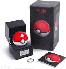 The Wand Company Original Poke Ball die-cast electronic replica on light-up display case, officially licensed by Pokemon