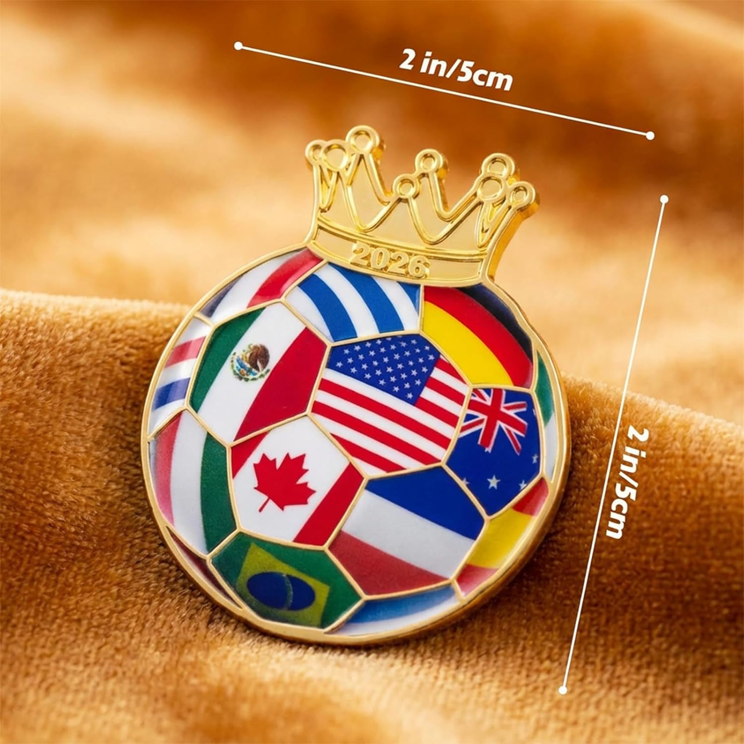 Fibrdoo Soccer Fan Gift Set – 5-Piece Bundle with Water Bottle, Towel, Keychain, Pin & Wristband