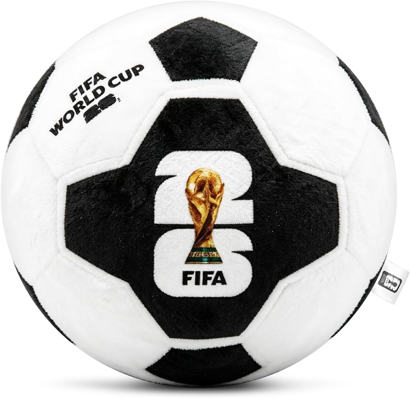 FIFA World Cup 2026 Soccer Ball Plush Pillow – Officially Licensed | 30cm Soft Stuffed Toy with Trophy & Country Flag Design
