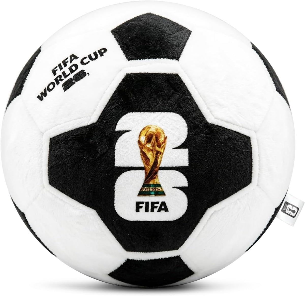 FIFA World Cup 2026 Soccer Ball Plush Pillow – Officially Licensed | 30cm Soft Stuffed Toy with Trophy & Country Flag Design