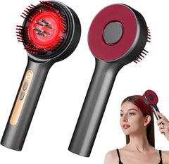 Electric waterproof scalp massager comb with silicone bristles