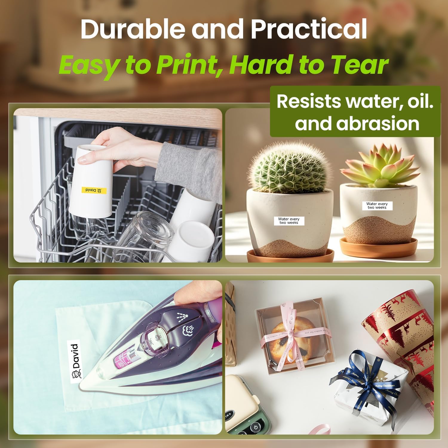 Phomemo P15 Portable Ribbon Printer - Bluetooth DIY Custom Label & Ribbon Maker for Crafts, Weddings, and Gifts