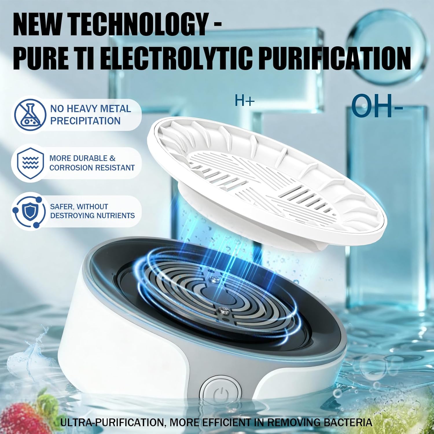 Fruit & Vegetable Washing Machine | Titanium Electrolysis Purifier