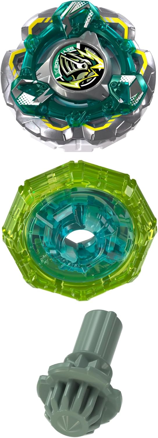 Beyblade X Fortress Knight GV 8-70UN Starter Pack - Takara Tomy Defense Type Top & Launcher, Ages 8+