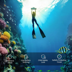 Asiwo Manta 2 Underwater Scooter — Dual Motor Sea Scooter with Camera Mount for Diving & Snorkeling