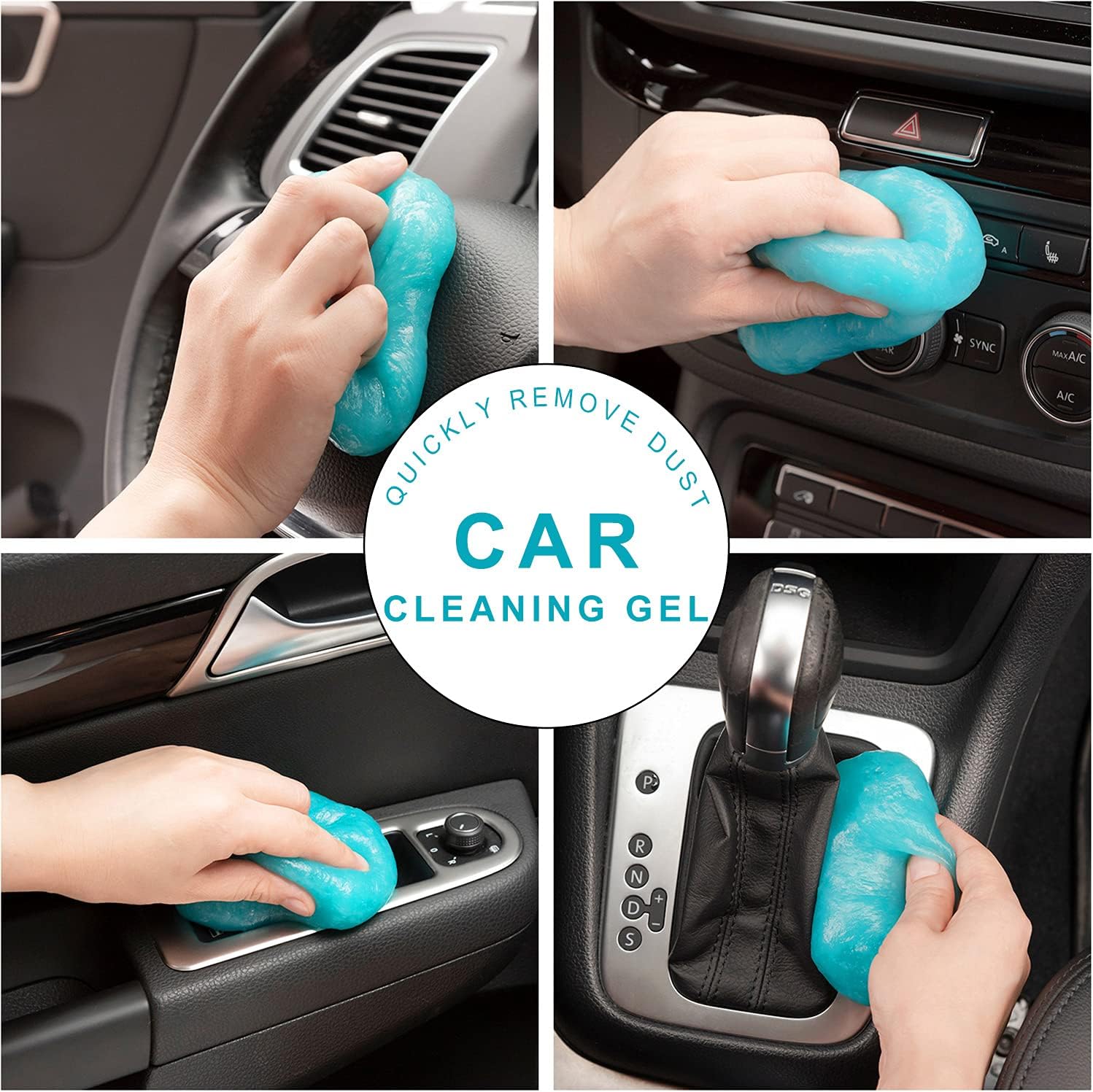 Car Cleaning Gel Putty Slime – Auto Interior Detailing Tool for Vents, Keyboard & Crevice Dust Cleaner