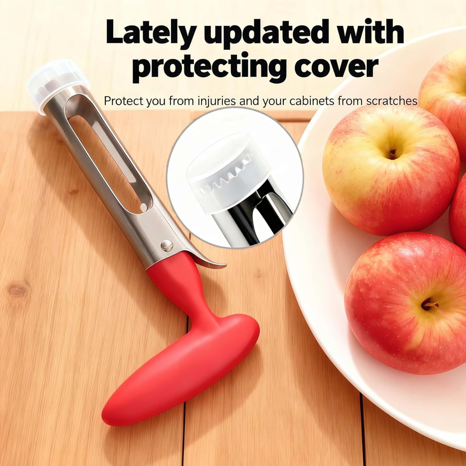 Apple Corer – Stainless Steel Serrated Blade, Ergonomic Grip, Rust-Proof & Dishwasher Safe