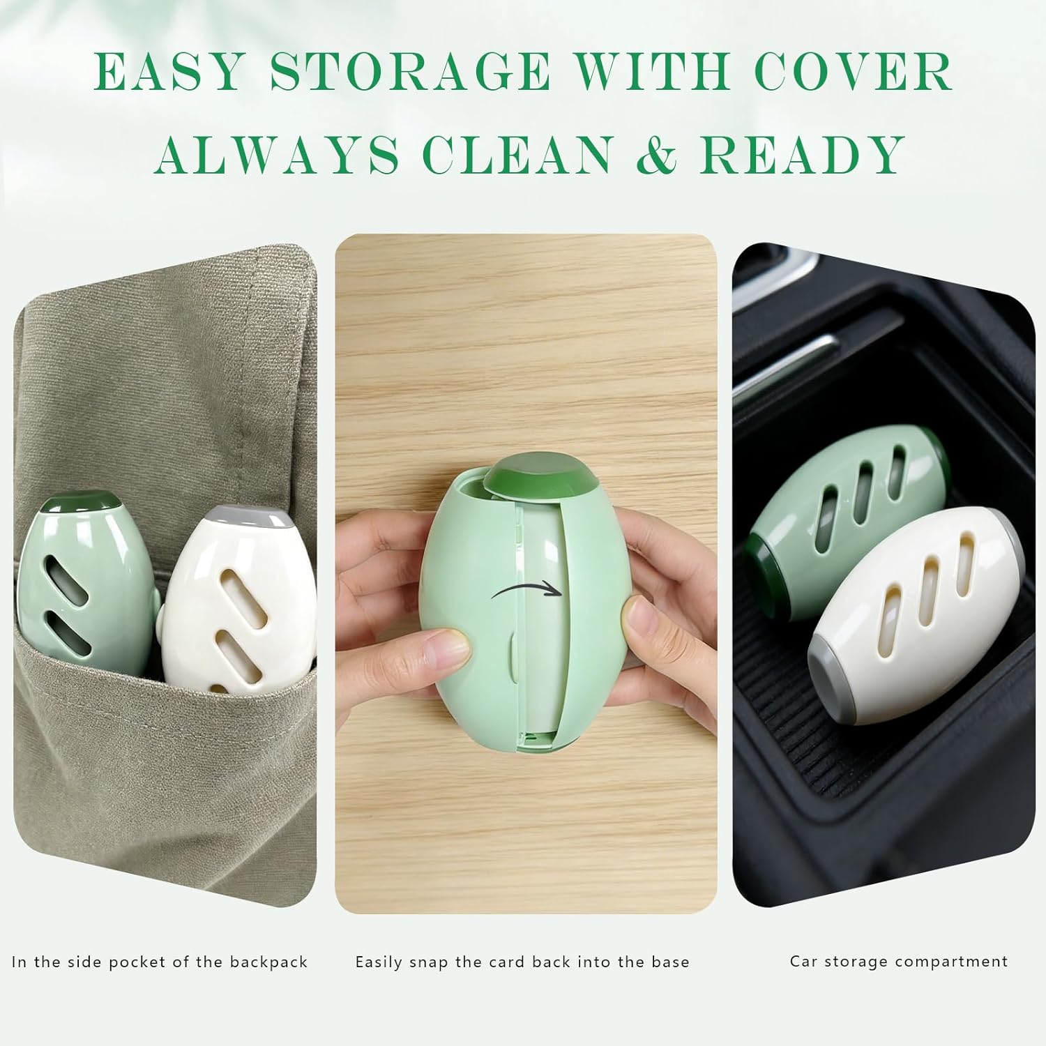 Reusable Gel Lint Roller for Pet Hair – Washable & Portable, 2-Piece Set (Green + White)