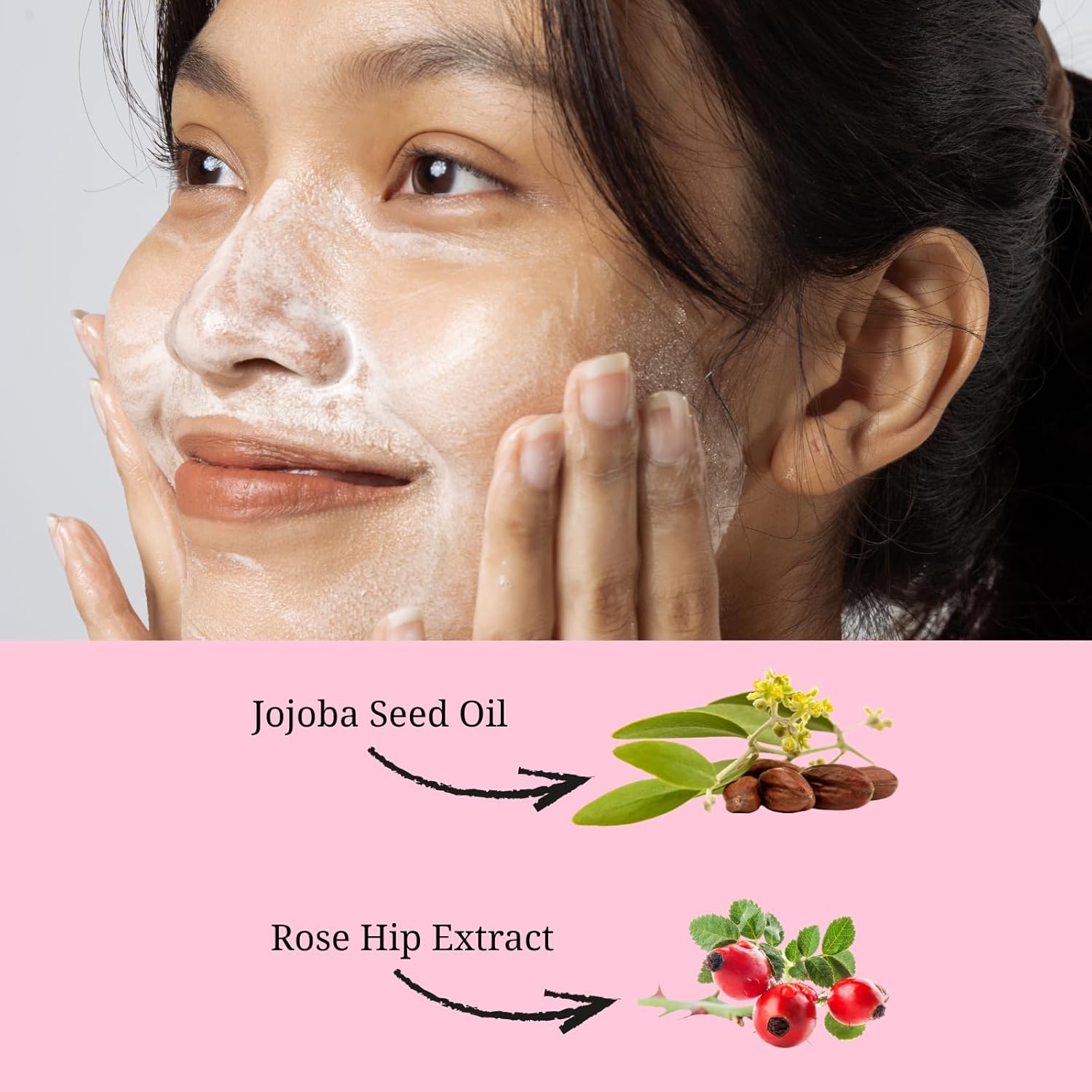 Japanese Enzyme Powder Face Wash - Gentle Exfoliating Cleanser for Smooth, Bright Skin - 32 Travel-Friendly Pods (Pink Edition)